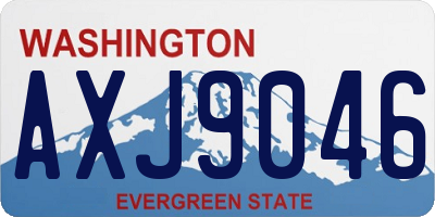 WA license plate AXJ9046