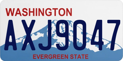 WA license plate AXJ9047