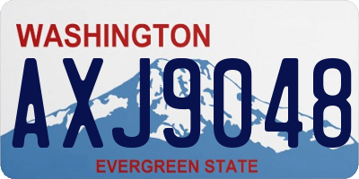 WA license plate AXJ9048