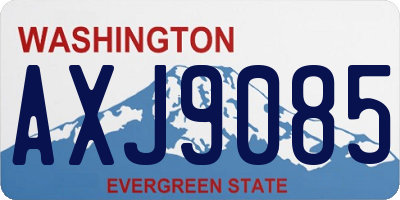 WA license plate AXJ9085