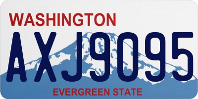 WA license plate AXJ9095
