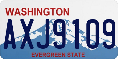 WA license plate AXJ9109