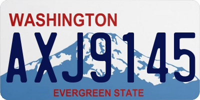 WA license plate AXJ9145