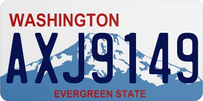 WA license plate AXJ9149