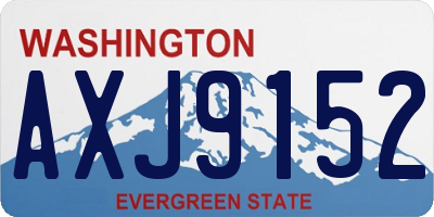 WA license plate AXJ9152