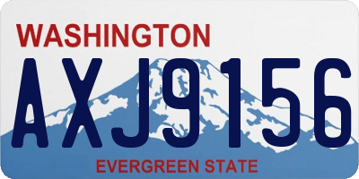 WA license plate AXJ9156