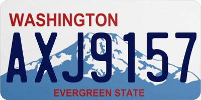 WA license plate AXJ9157