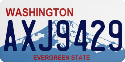 WA license plate AXJ9429