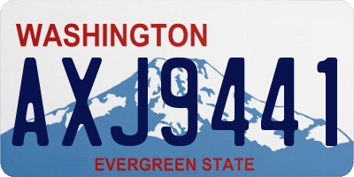 WA license plate AXJ9441