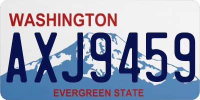 WA license plate AXJ9459