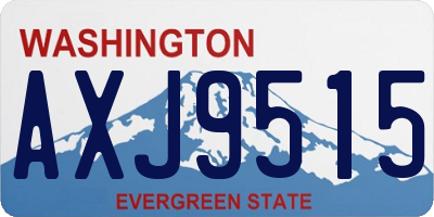 WA license plate AXJ9515