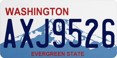 WA license plate AXJ9526