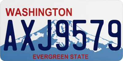 WA license plate AXJ9579