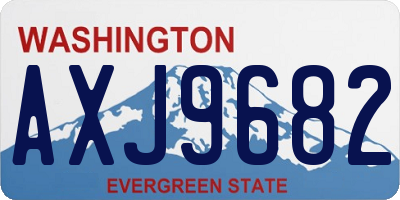 WA license plate AXJ9682