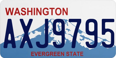 WA license plate AXJ9795
