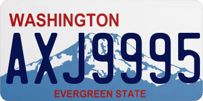 WA license plate AXJ9995