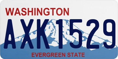 WA license plate AXK1529