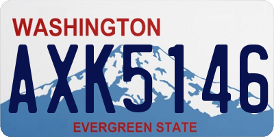 WA license plate AXK5146