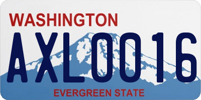 WA license plate AXL0016