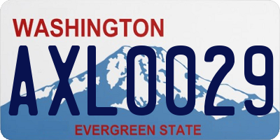 WA license plate AXL0029