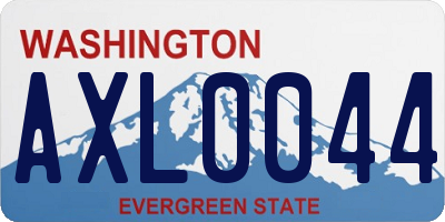 WA license plate AXL0044