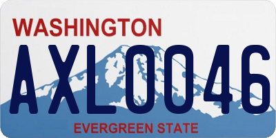 WA license plate AXL0046