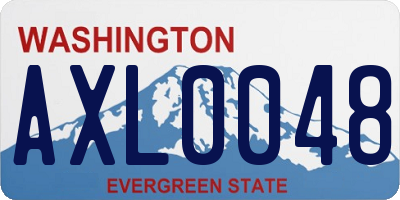 WA license plate AXL0048