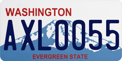 WA license plate AXL0055