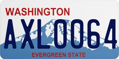 WA license plate AXL0064