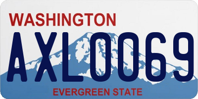 WA license plate AXL0069