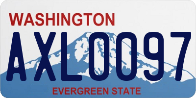 WA license plate AXL0097