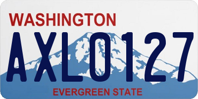 WA license plate AXL0127