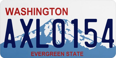 WA license plate AXL0154