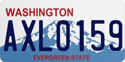 WA license plate AXL0159