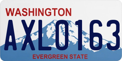 WA license plate AXL0163