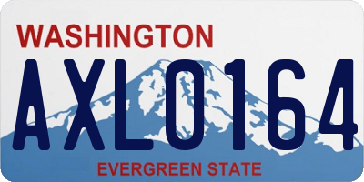 WA license plate AXL0164