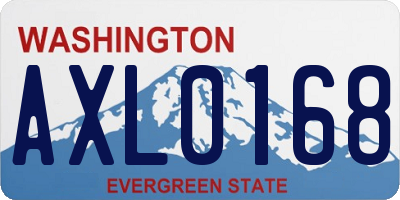 WA license plate AXL0168