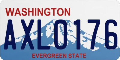 WA license plate AXL0176