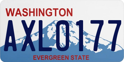 WA license plate AXL0177