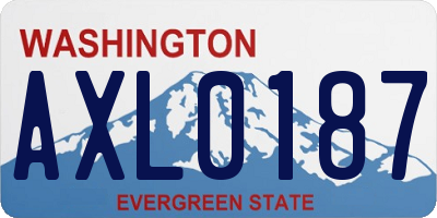 WA license plate AXL0187
