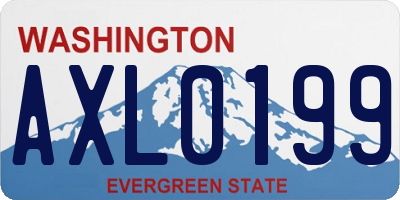 WA license plate AXL0199