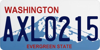 WA license plate AXL0215