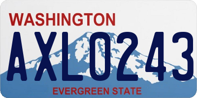 WA license plate AXL0243