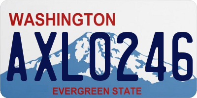 WA license plate AXL0246