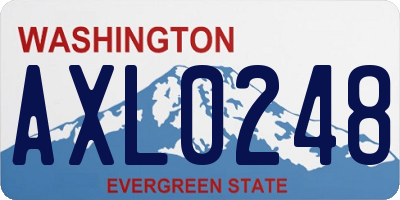 WA license plate AXL0248