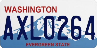 WA license plate AXL0264