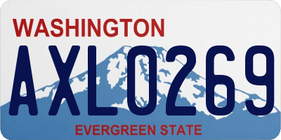 WA license plate AXL0269