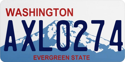 WA license plate AXL0274
