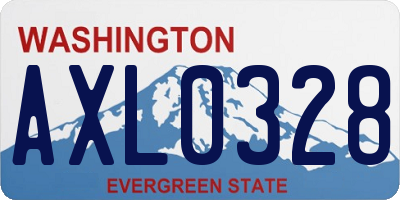 WA license plate AXL0328
