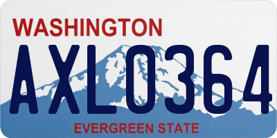 WA license plate AXL0364